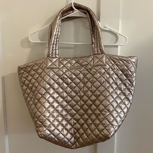 MZ WALLACE ROSE GOLD MEDIUM METRO TOTE